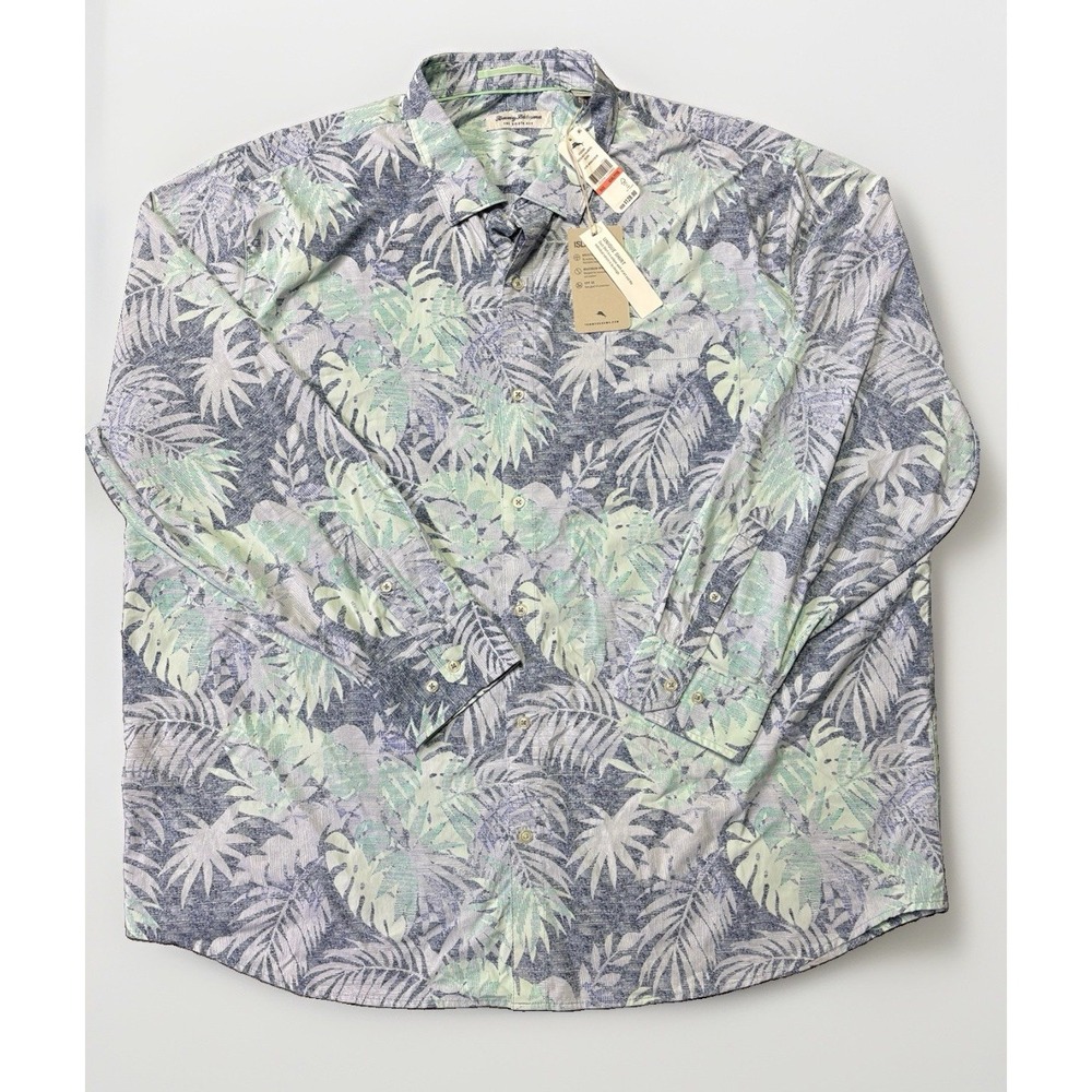 Tommy Bahama Shirt Mens 3XL Siesta Key Hawaiian Floral Stretch Button Up New NWT